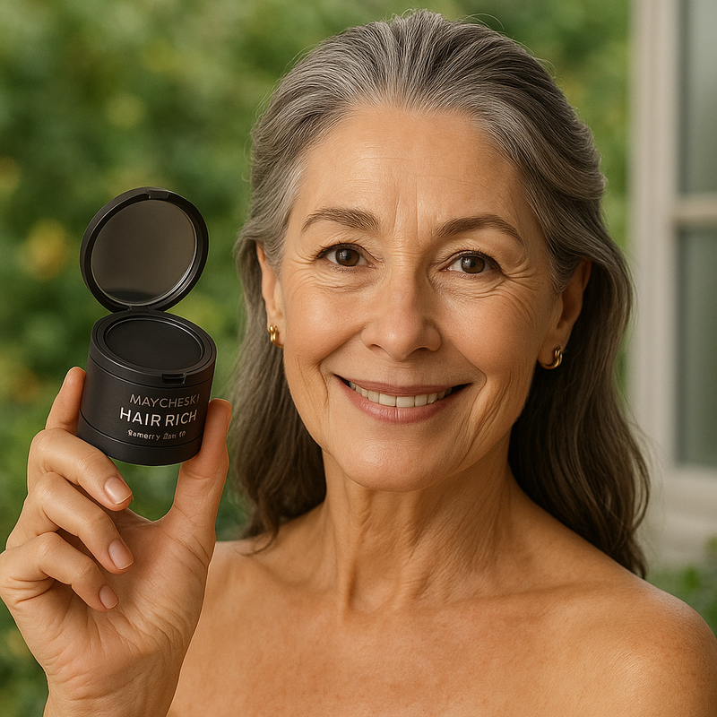 Maquiagem Capilar para Raízes Brancas e Falhas Instantânea