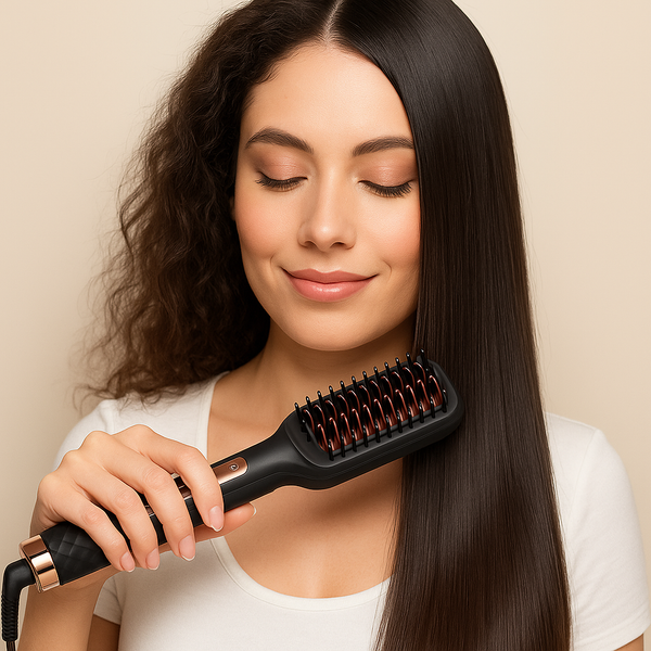 Escova Alisadora Sokany 5 em 1 Bivolt Anti-Frizz