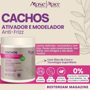 Ativador E Modelador De Cachos Apse Vegano Anti Frizz Creme De Pentar Uso Diario 500g