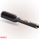 Escova Alisadora Sokany 5 em 1 - Alisa, Hidrata, Modela, Alinha e Anti-Frizz com Nf Bivolt