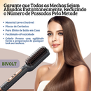Escova Alisadora Sokany 5 em 1 - Alisa, Hidrata, Modela, Alinha e Anti-Frizz com Nf Bivolt