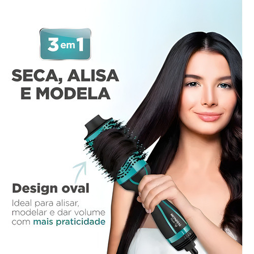 Escova Secadora e Alisadora Mondial Black Tiff ES-16 1200w